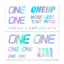 One Up Decal Kit - Oil Slick