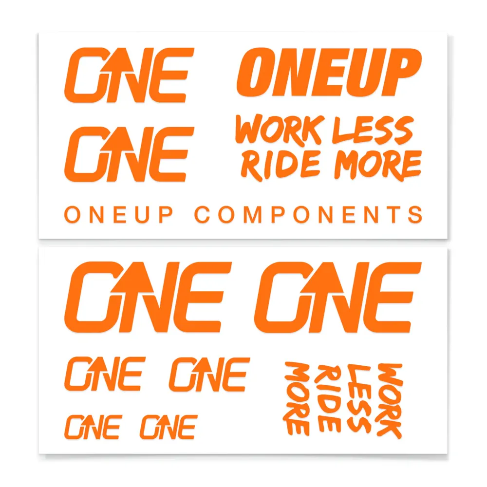 uPRISE Bikes One Up Decal Kit - Orange | Price match, 365 day return s, 18-Month Warranty, Finance Available & Free UK Delivery