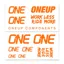 One Up Decal Kit - Orange