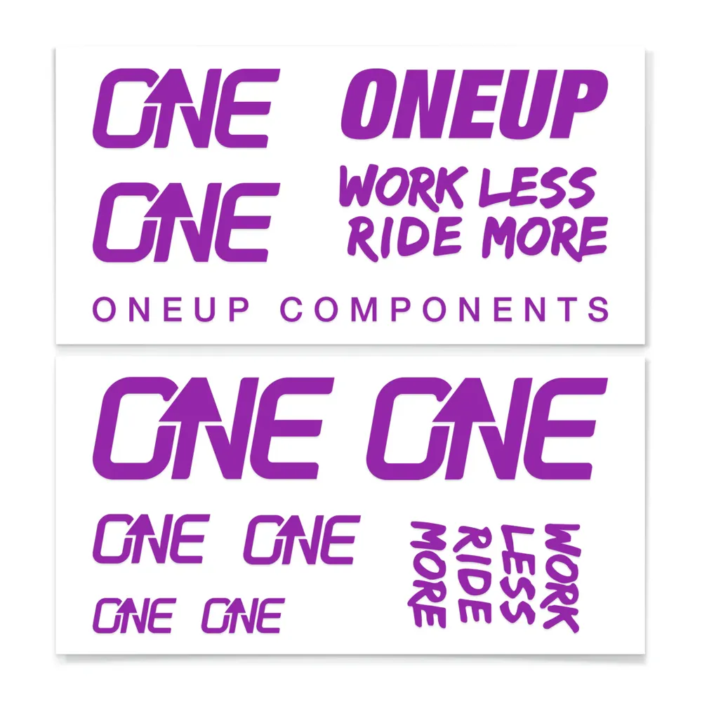 uPRISE Bikes One Up Decal Kit - Purple | Price match, 365 day return s, 18-Month Warranty, Finance Available & Free UK Delivery