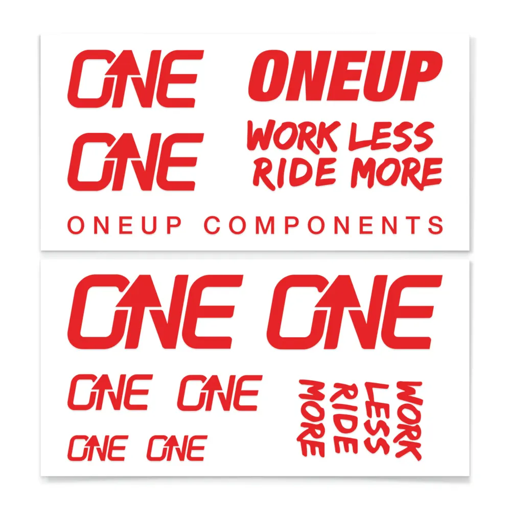 uPRISE Bikes One Up Decal Kit - Red | Price match, 365 day return s, 18-Month Warranty, Finance Available & Free UK Delivery