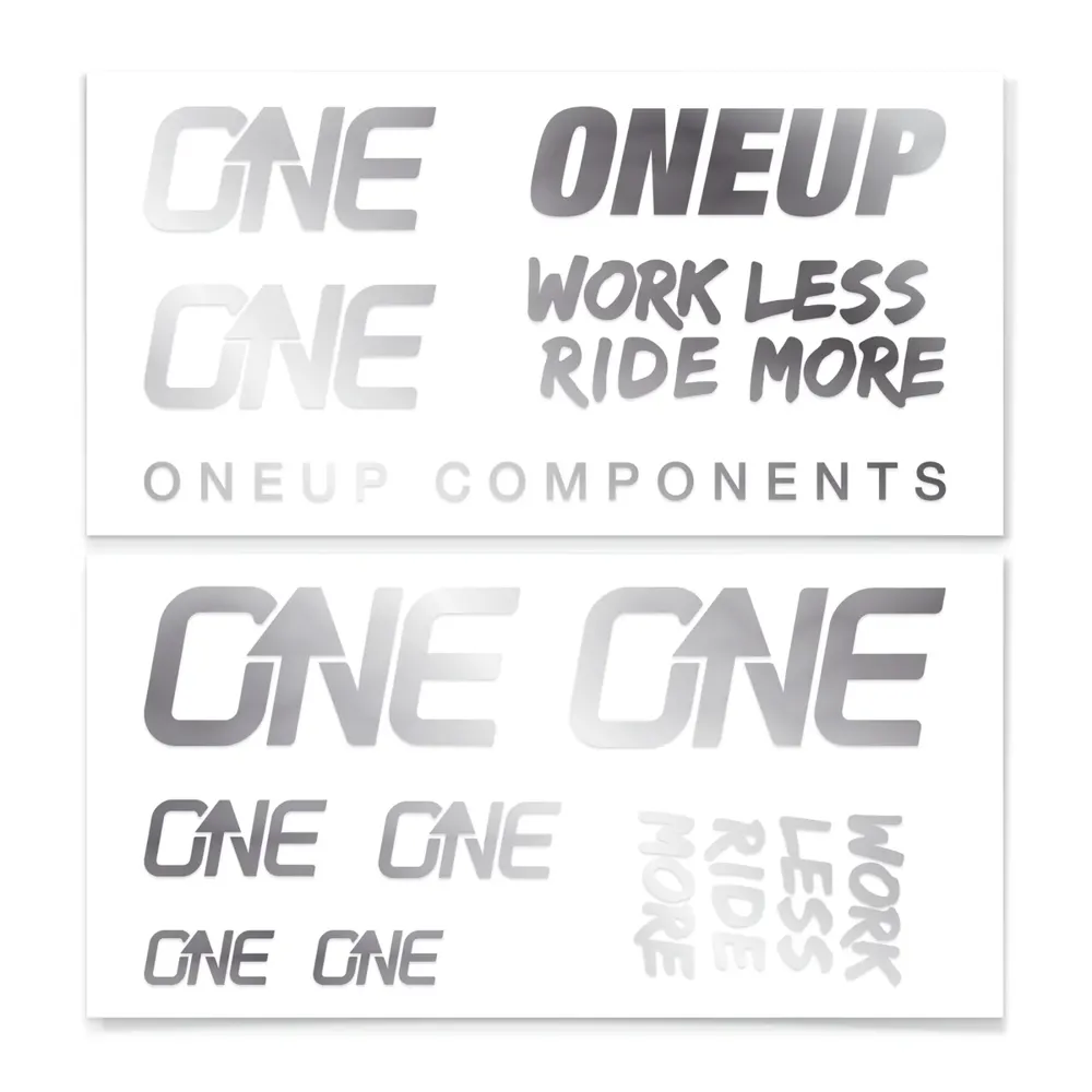 uPRISE Bikes One Up Decal Kit - Silver | Price match, 365 day return s, 18-Month Warranty, Finance Available & Free UK Delivery