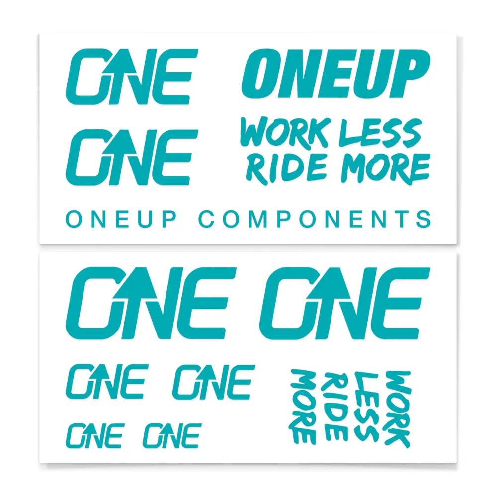 uPRISE Bikes One Up Decal Kit - Turquoise | Price match, 365 day return s, 18-Month Warranty, Finance Available & Free UK Delivery