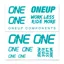 One Up Decal Kit - Turquoise