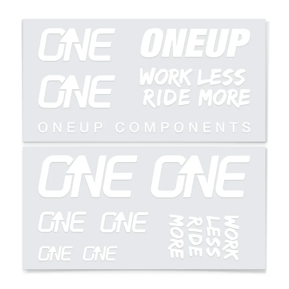 uPRISE Bikes One Up Decal Kit - White | Price match, 365 day return s, 18-Month Warranty, Finance Available & Free UK Delivery