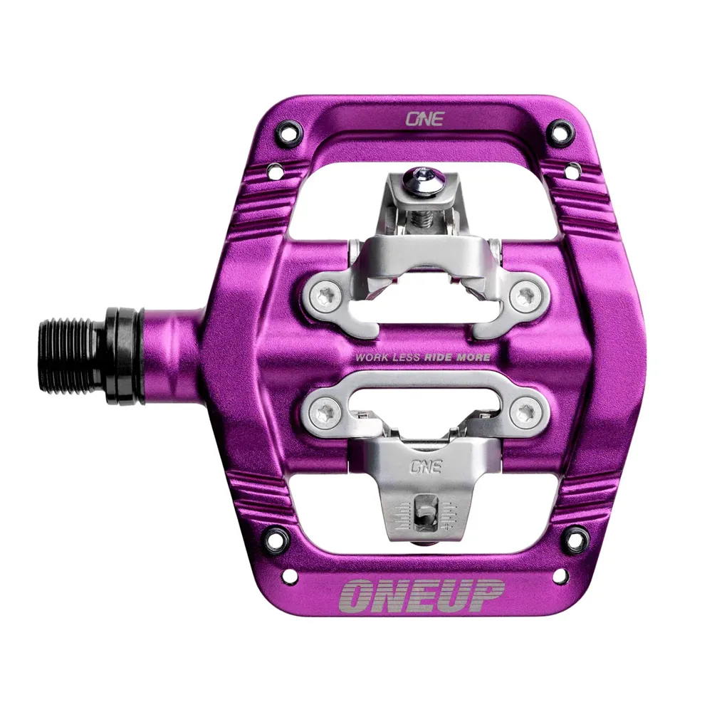uPRISE Bikes One Up Clip MTB Pedals - Purple | Price match, 365 day returns, 18-Month Warranty, Finance Available & Free UK Delivery