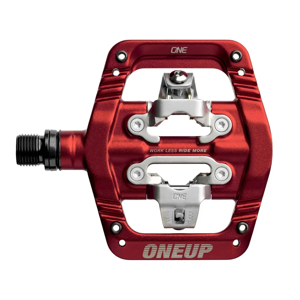 uPRISE Bikes One Up Clip MTB Pedals - Red | Price match, 365 day returns, 18-Month Warranty, Finance Available & Free UK Delivery