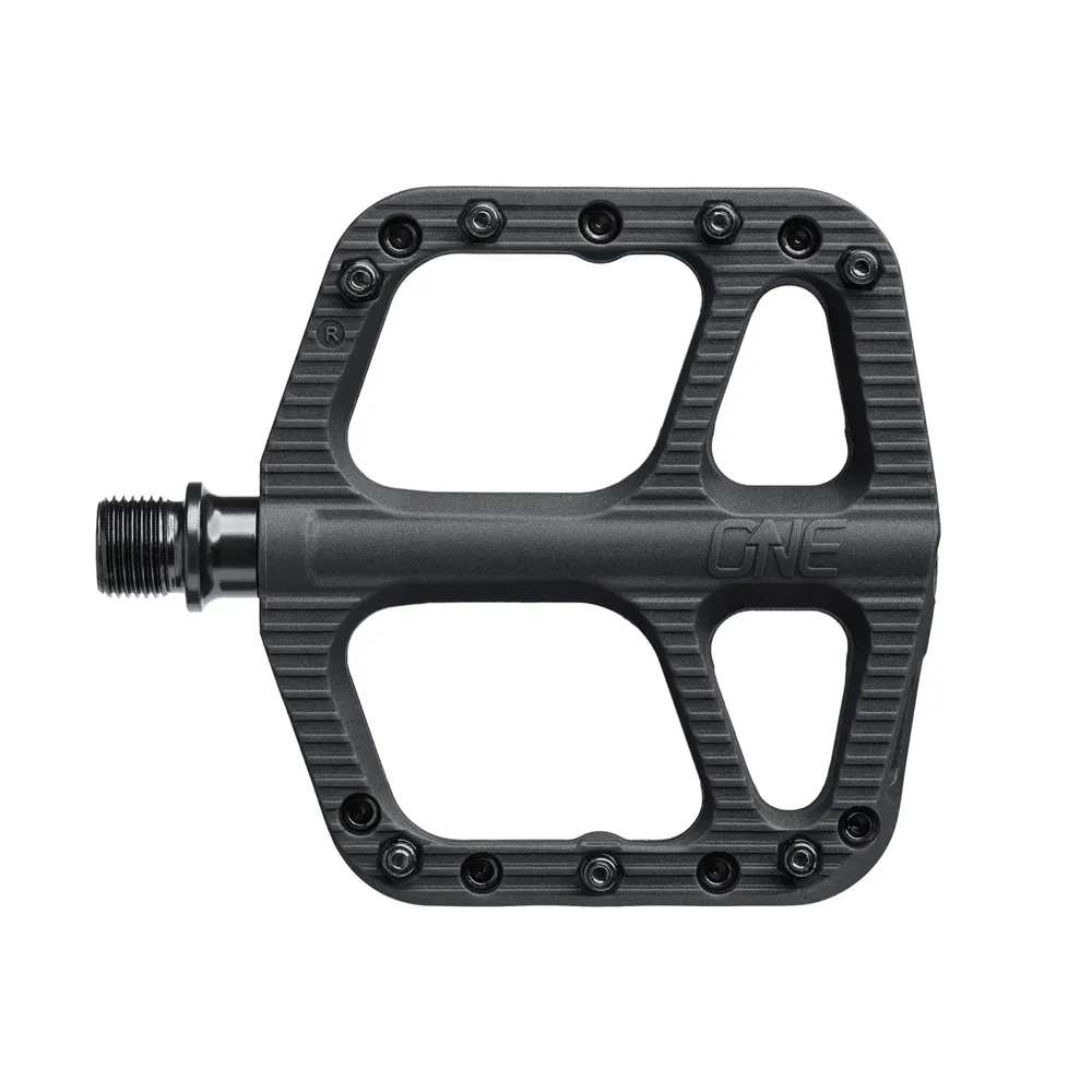 uPRISE Bikes One Up Small Composite Flat MTB Pedals - Black | Price match, 365 day returns, 18-Month Warranty, Finance Available & Free UK Delivery
