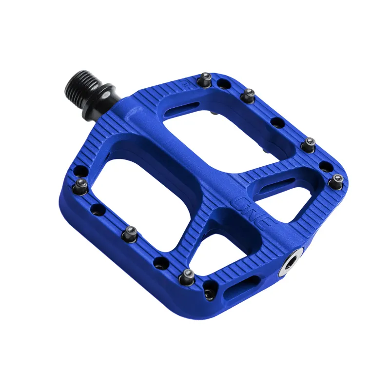 One Up Small Composite Flat MTB Pedals - Blue-1