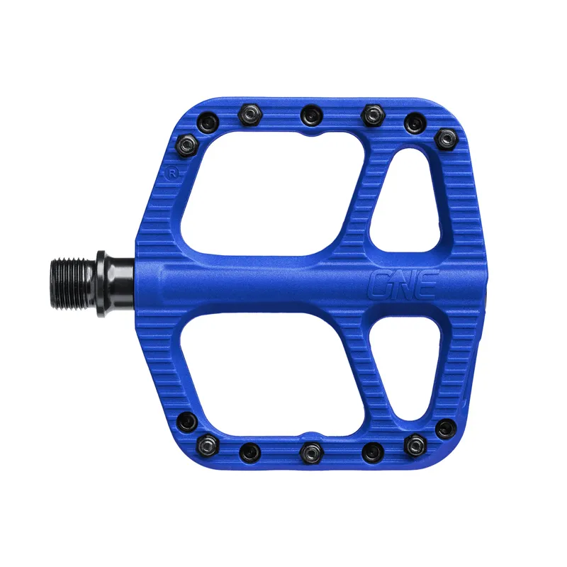 One Up Small Composite Flat MTB Pedals - Blue