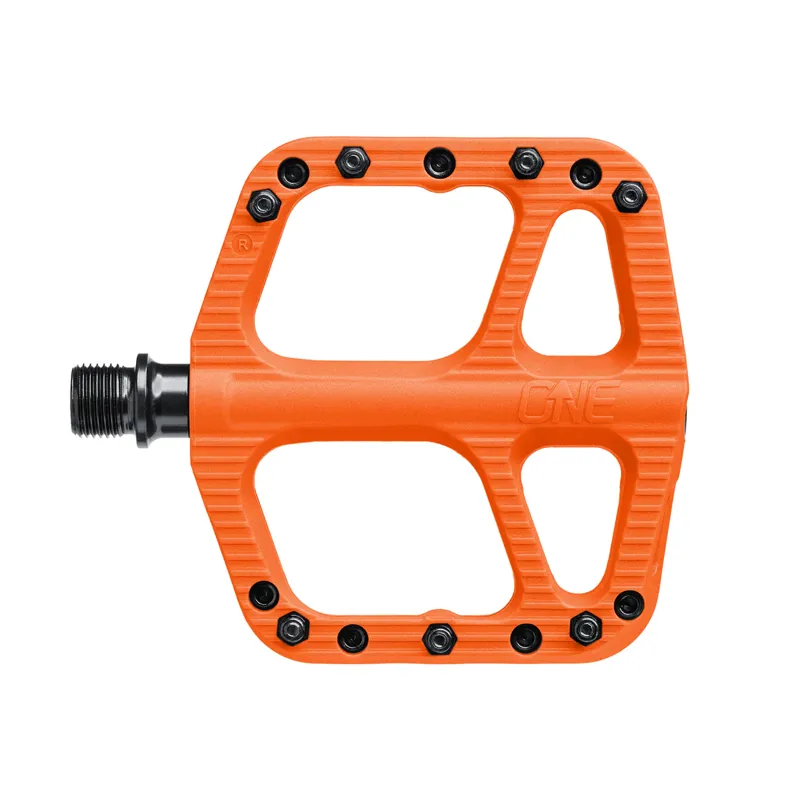 One Up Small Composite Flat MTB Pedals - Orange