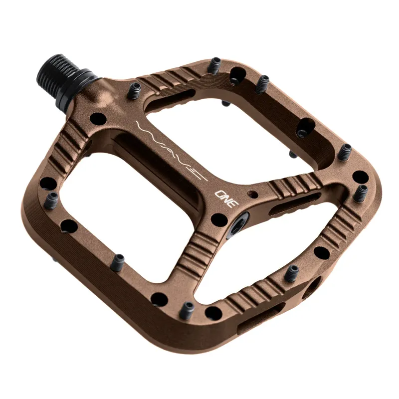 One UP Wave Flat MTB Pedals - Bronze-1
