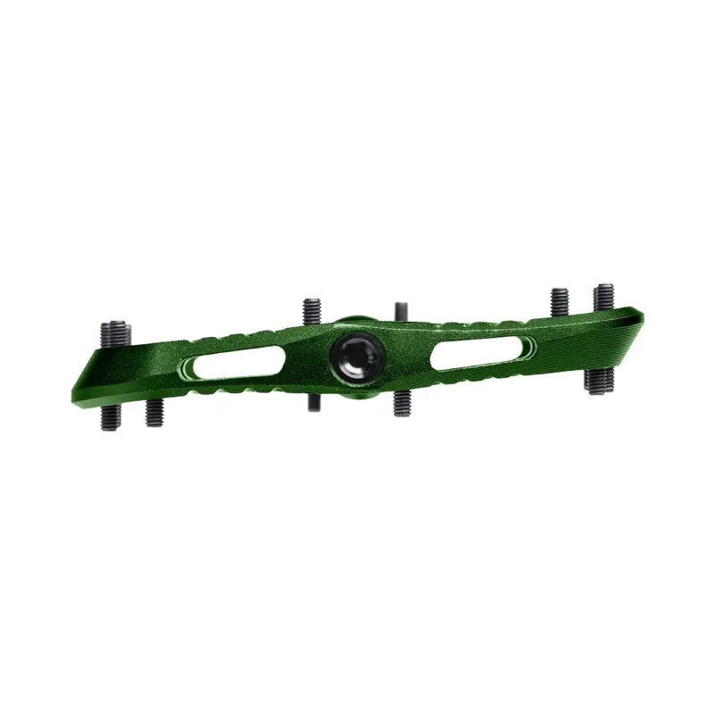 One UP Wave Flat MTB Pedals - Dark Green-2