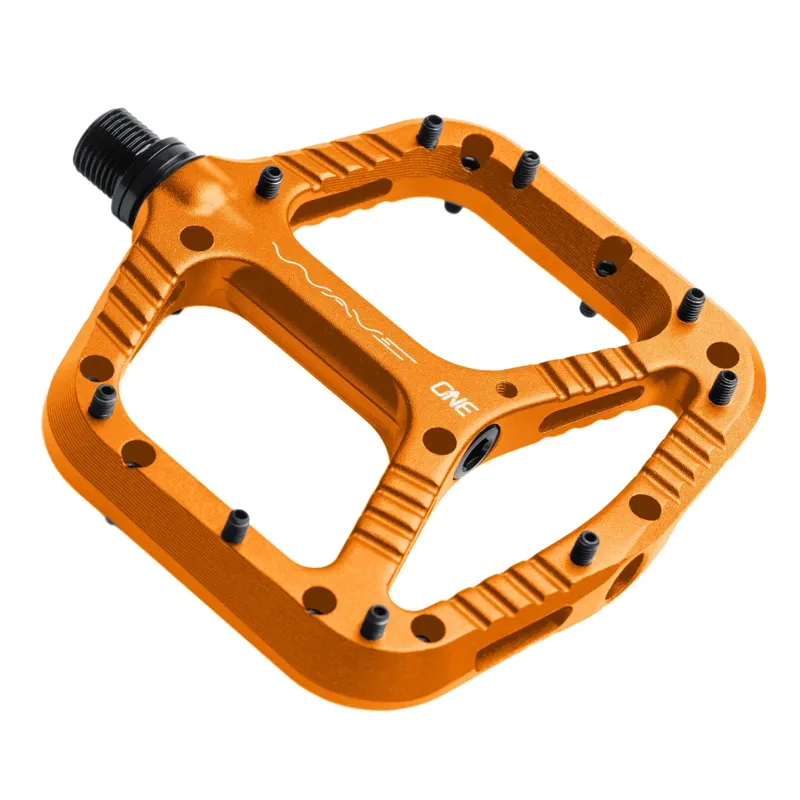 One UP Wave Flat MTB Pedals - Orange-1