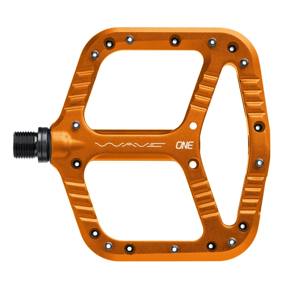 uPRISE Bikes One Up One UP Wave Flat MTB Pedals - Orange | Price match, 365 day returns, 18-Month Warranty, Finance Available & Free UK Delivery