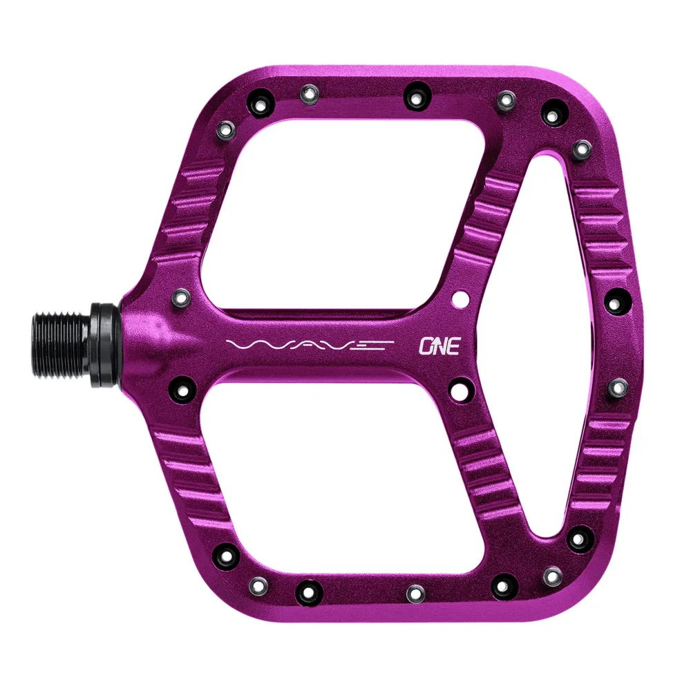 uPRISE Bikes One Up One UP Wave Flat MTB Pedals - Purple | Price match, 365 day returns, 18-Month Warranty, Finance Available & Free UK Delivery