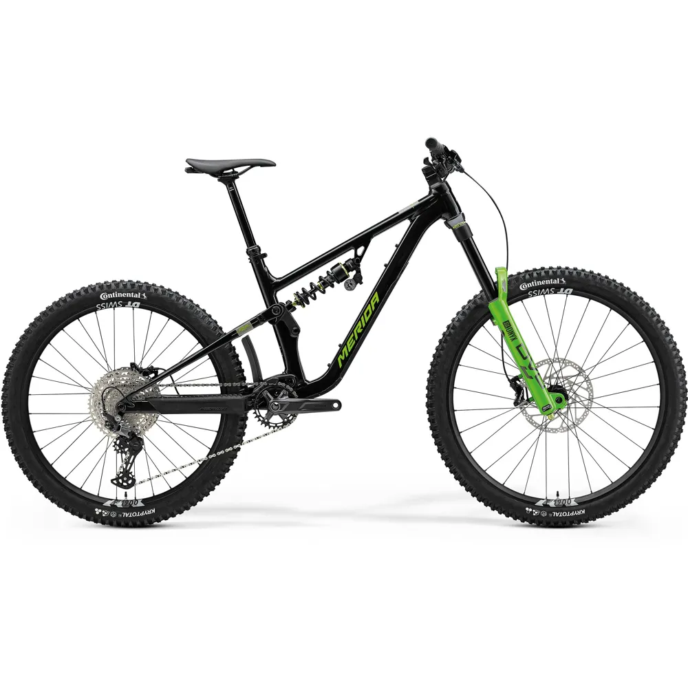 uPRISE Bikes Merida One-Sixty FR 800 2025 Full Suspension MTB - Black/Grey/Green | Price match, 365 day return s, 18-Month Warranty, Finance Available & Free UK Delivery