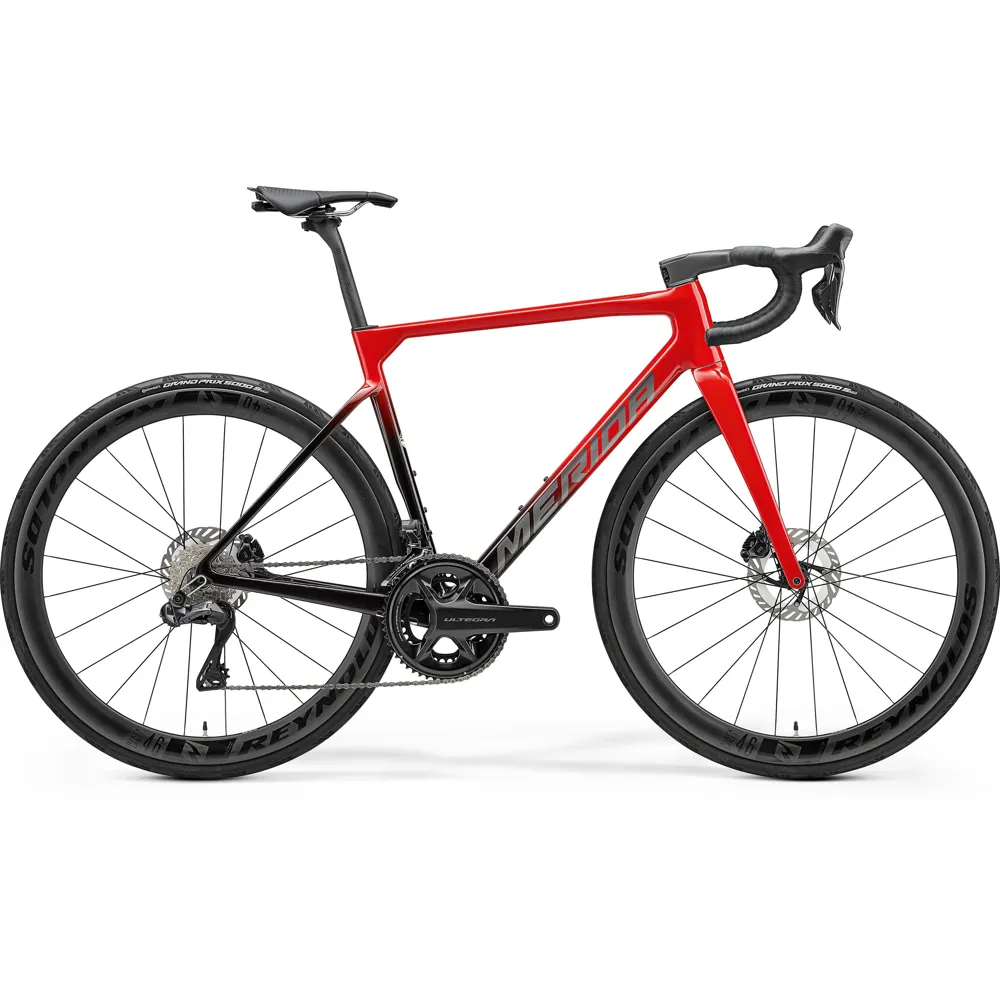 uPRISE Bikes Merida Scultura 9000 2025 Carbon Road Bike - Red/Black | Price match, 365 day return s, 18-Month Warranty, Finance Available & Free UK Delivery