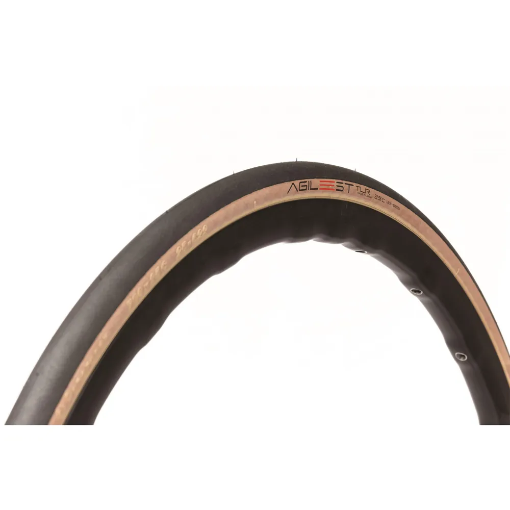 uPRISE Bikes Panaracer Agilest TLR Folding Road Tyre - 700c - Black/Amber | Price match, 365 day return s, 18-Month Warranty, Finance Available & Free UK Delivery