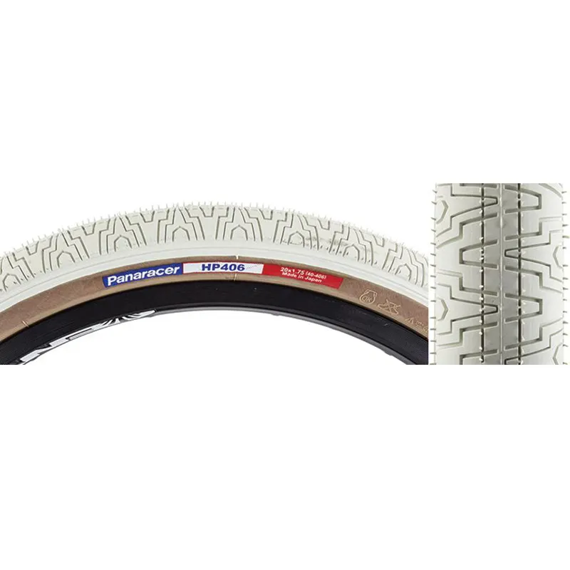 Panaracer HP406 20x1. 75 inch BMX Tyre - White/Amber