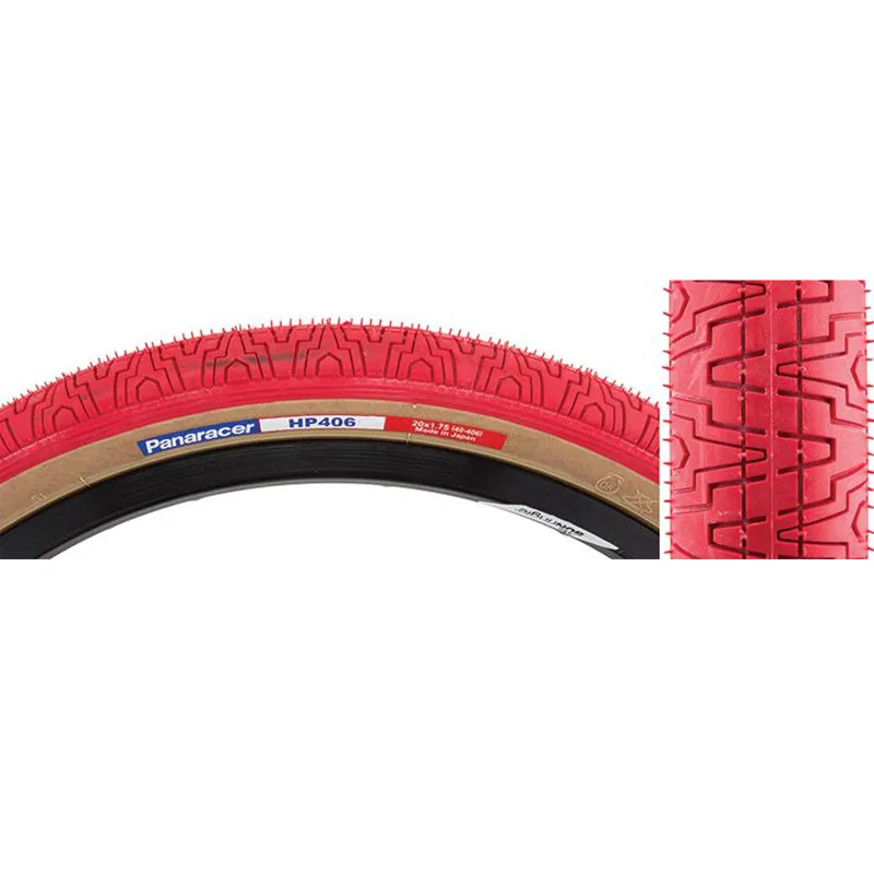 Panaracer HP406 20x1. 75 inch BMX Tyre - Red/Amber