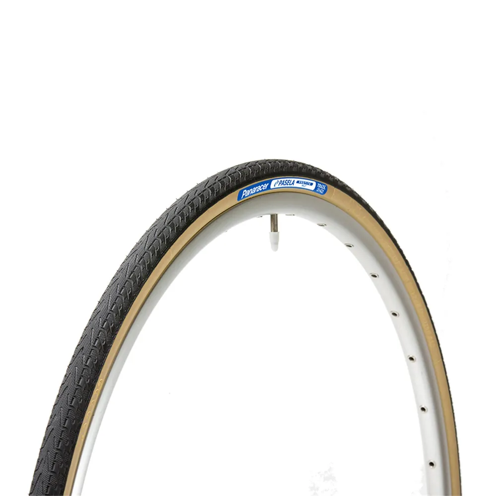 uPRISE Bikes Panaracer Pasela PT 700c Hybrid Bike Tyre - Black/Amber | Price match, 365 day returns, 18-Month Warranty, Finance Available & Free UK Delivery