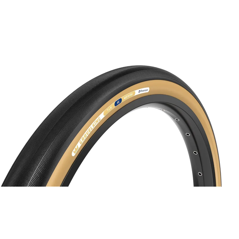 uPRISE Bikes Panaracer GravelKing Slick TLR Gravel Tyre - Black/Brown | Price match, 365 day return s, 18-Month Warranty, Finance Available & Free UK Delivery