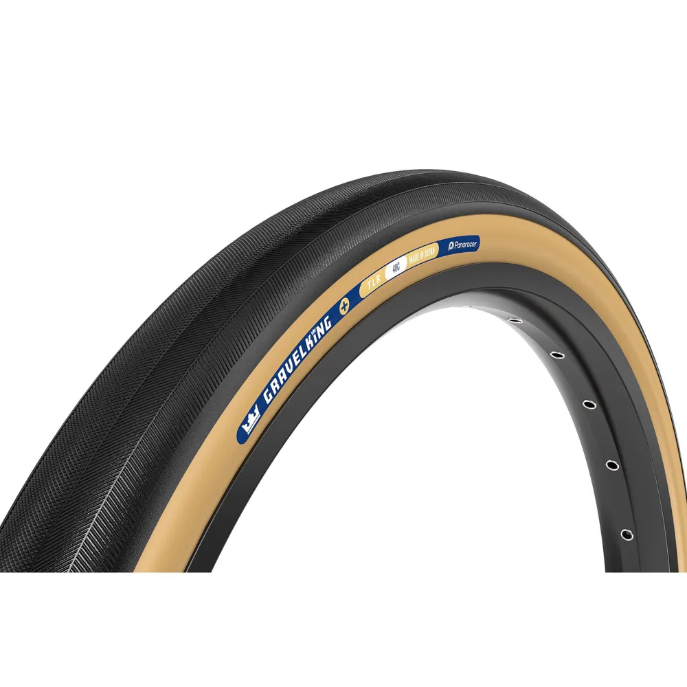 uPRISE Bikes Panaracer GravelKing Slick Plus TLR 700c Gravel Tyre - Black/Brown | Price match, 365 day return s, 18-Month Warranty, Finance Available & Free UK Delivery