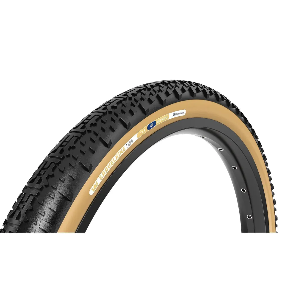 uPRISE Bikes Panaracer TLR GravelKing X1 R-Line TLR 700c Gravel Tyre - Black/Amber | Price match, 365 day returns, 18-Month Warranty, Finance Available & Free UK Delivery
