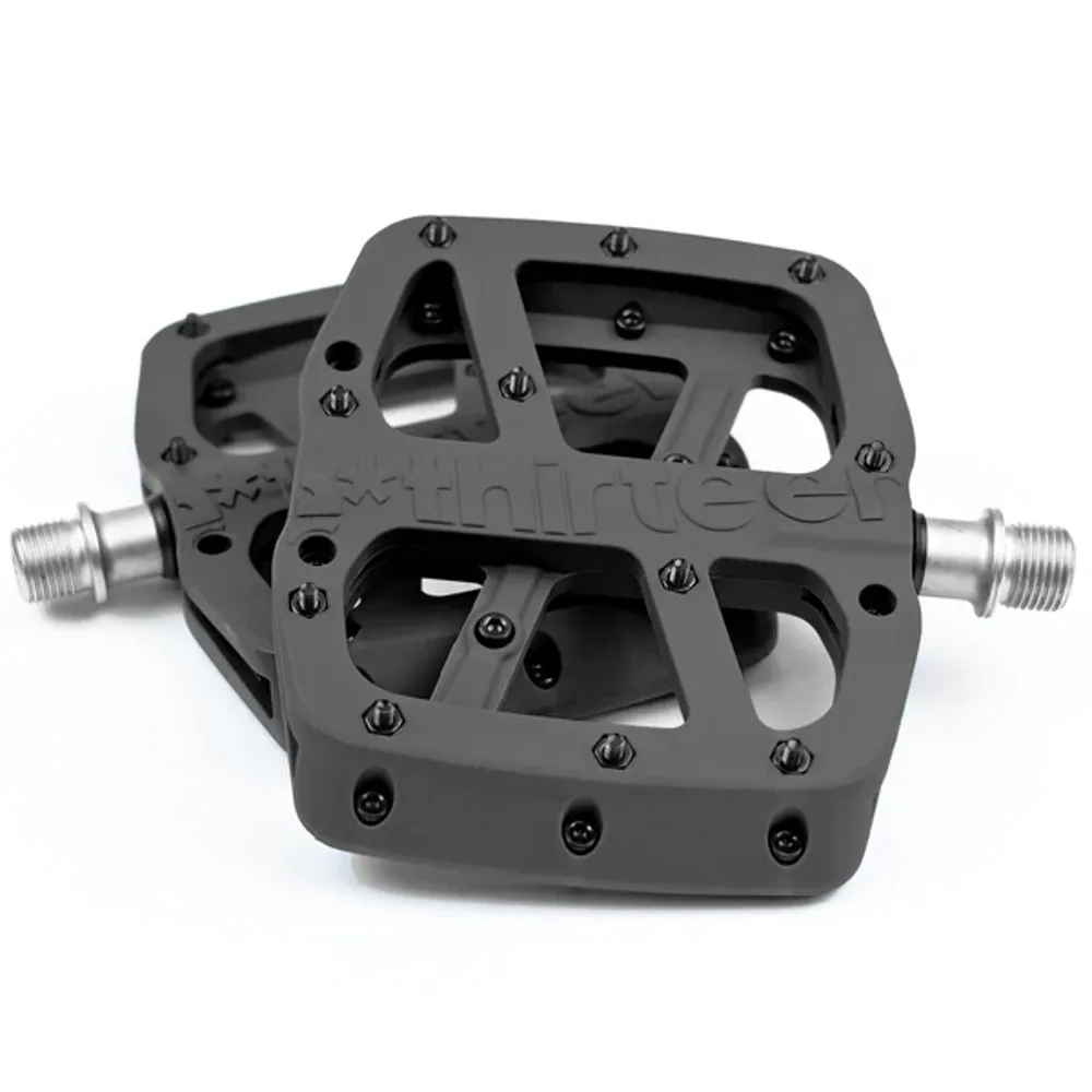 uPRISE Bikes E*Thirteen E-Thirteen Base Flat Composite MTB Pedal - Black | Price match, 365 day return s, 18-Month Warranty, Finance Available & Free UK Delivery