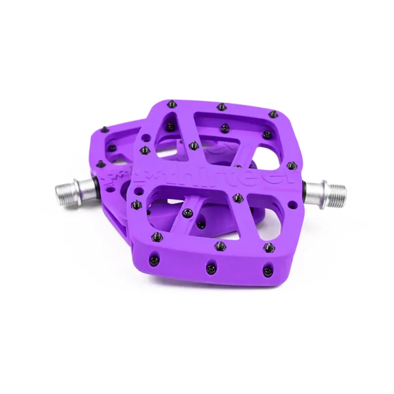 E-Thirteen Base Flat Composite MTB Pedal - Eggplant-1