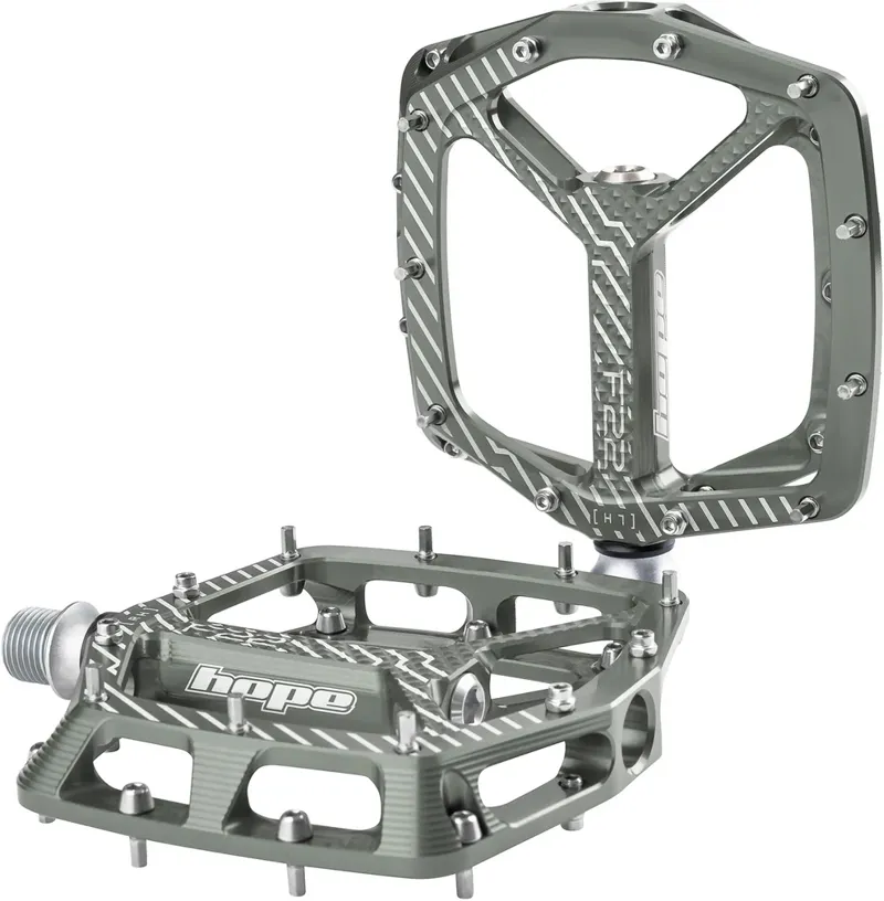 Hope F22 Flat MTB Pedals - Smoke