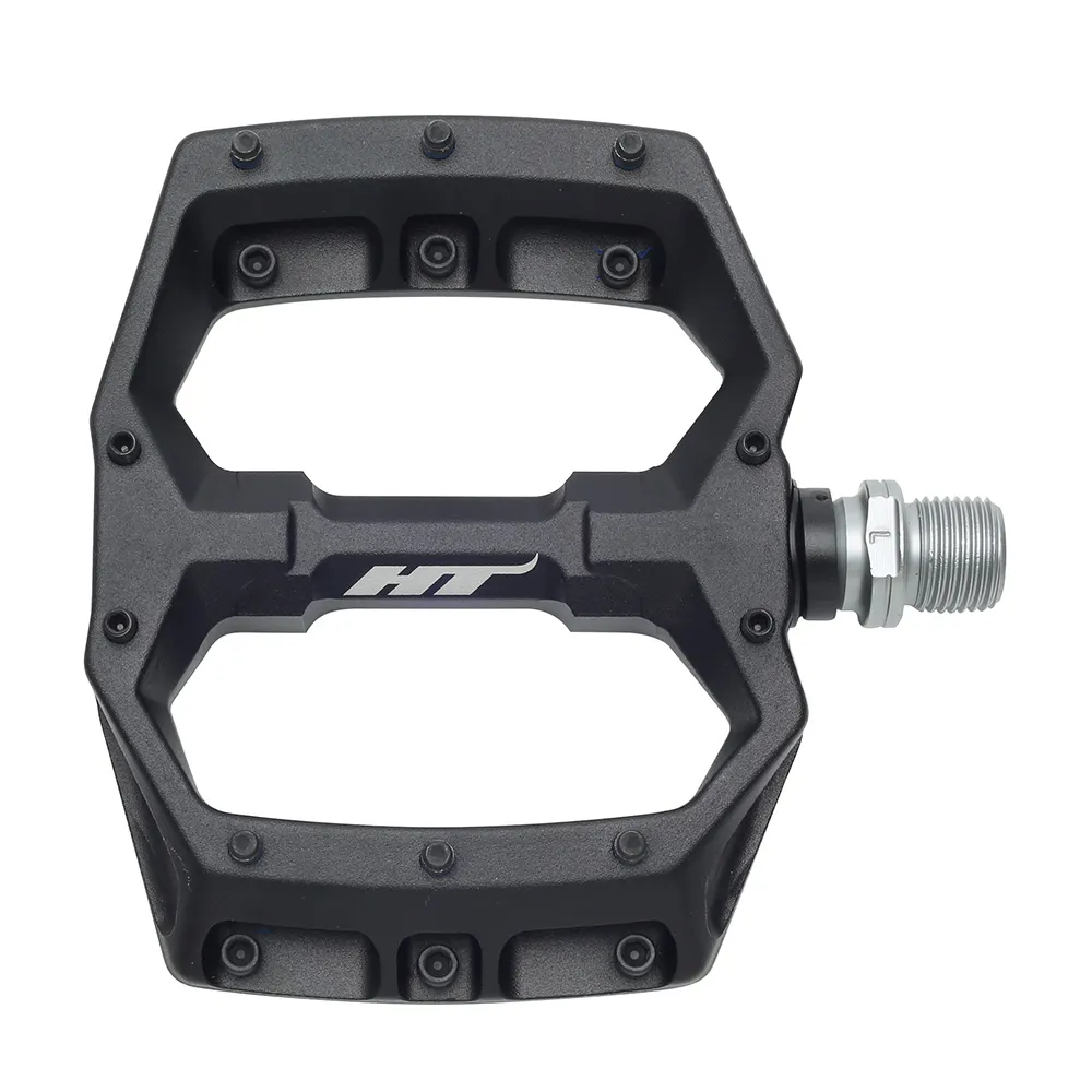 uPRISE Bikes HT Components Spider Flat MTB Pedals - Black | Price match, 365 day returns, 18-Month Warranty, Finance Available & Free UK Delivery