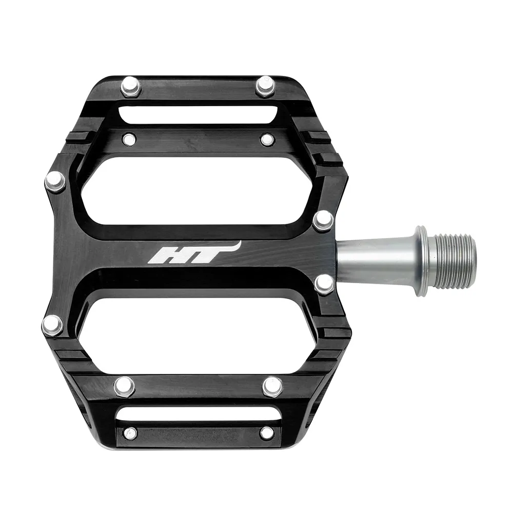 uPRISE Bikes HT Components AR09 Flat MTB Pedals - Black | Price match, 365 day returns, 18-Month Warranty, Finance Available & Free UK Delivery