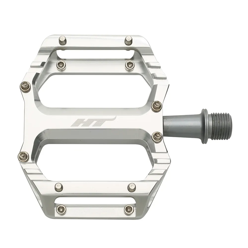 uPRISE Bikes HT Components AR09SX Flat MTB Pedals - Silver | Price match, 365 day returns, 18-Month Warranty, Finance Available & Free UK Delivery