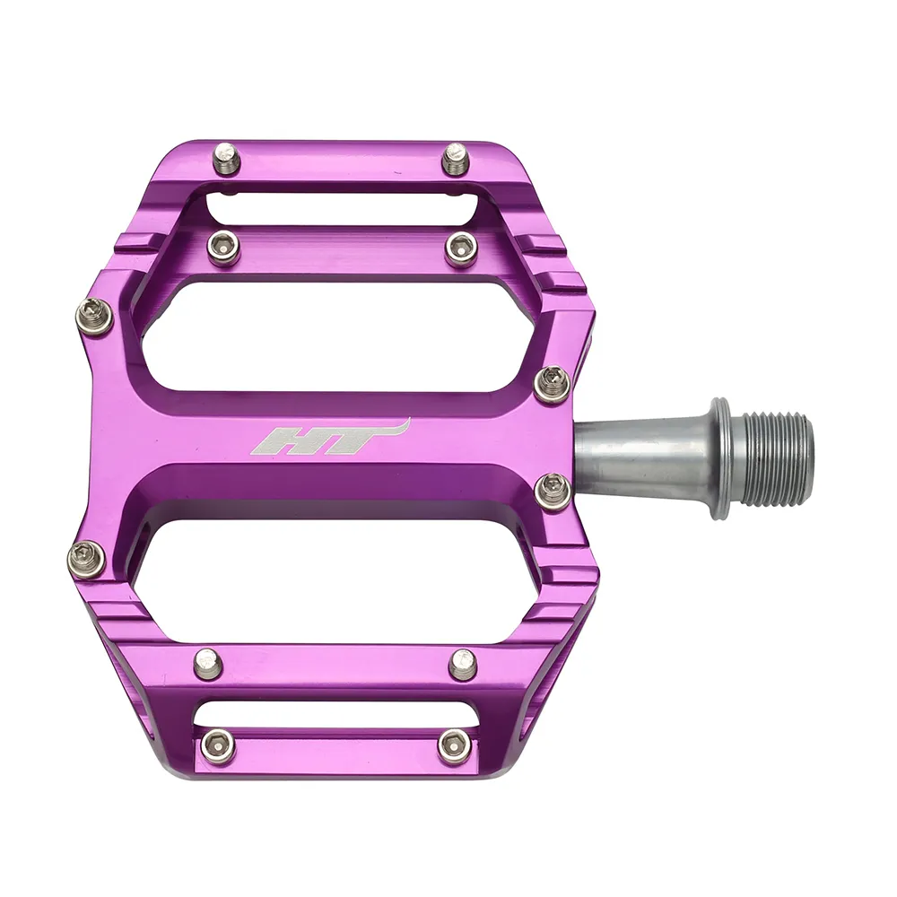 uPRISE Bikes HT Components AR09SX Flat MTB Pedals - Purple | Price match, 365 day returns, 18-Month Warranty, Finance Available & Free UK Delivery