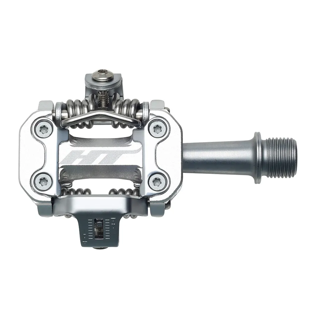 uPRISE Bikes HT Components M2 Clipless MTB Pedals - Silver | Price match, 365 day return s, 18-Month Warranty, Finance Available & Free UK Delivery