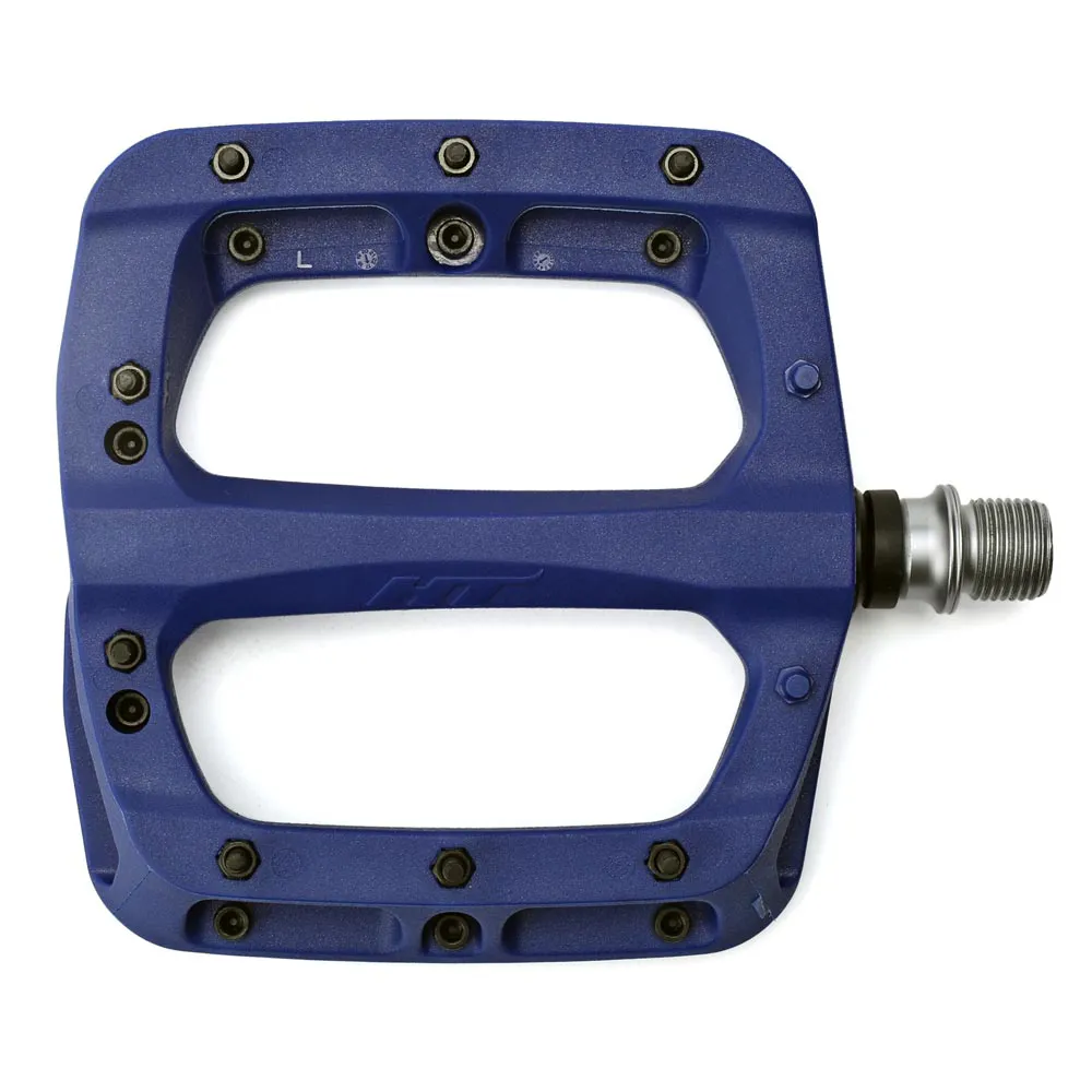 uPRISE Bikes HT Components PA03A 9/16-inch Flat MTB Pedals - Dark Blue | Price match, 365 day return s, 18-Month Warranty, Finance Available & Free UK Delivery