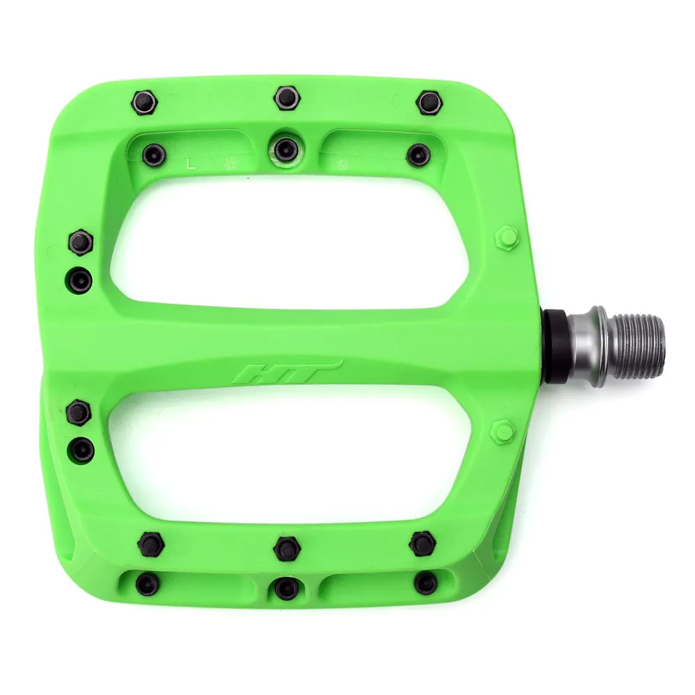 uPRISE Bikes HT Components PA03A 9/16-inch Flat MTB Pedals - Green | Price match, 365 day return s, 18-Month Warranty, Finance Available & Free UK Delivery