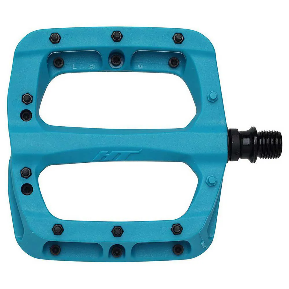 uPRISE Bikes HT Components PA03A 9/16-inch Flat MTB Pedals - Turquoise | Price match, 365 day return s, 18-Month Warranty, Finance Available & Free UK Delivery