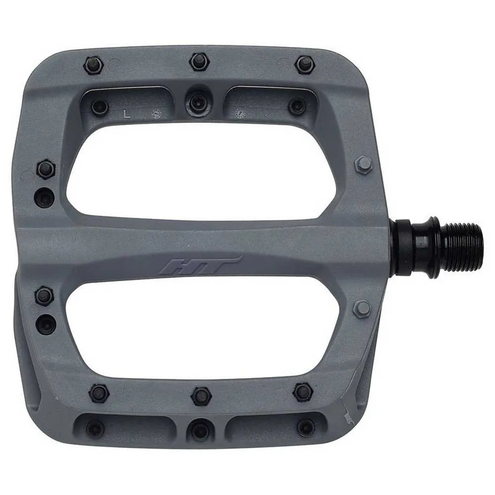 uPRISE Bikes HT Components PA03A 9/16-inch Flat MTB Pedals - Grey | Price match, 365 day return s, 18-Month Warranty, Finance Available & Free UK Delivery