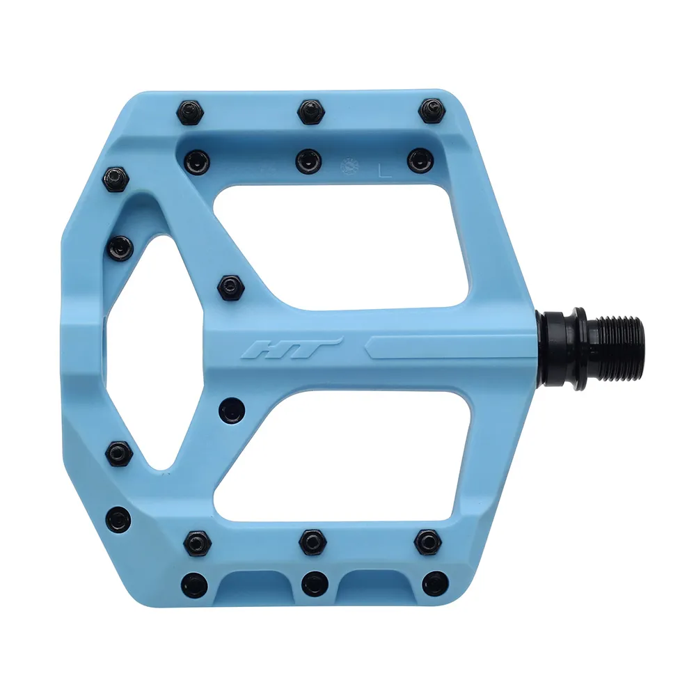 uPRISE Bikes HT Components PA32 Supreme-C Flat MTB Pedals - Sky Blue | Price match, 365 day return s, 18-Month Warranty, Finance Available & Free UK Delivery