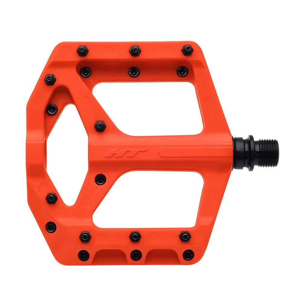 uPRISE Bikes HT Components PA32 Supreme-C Flat MTB Pedals - Dark Orange | Price match, 365 day return s, 18-Month Warranty, Finance Available & Free UK Delivery