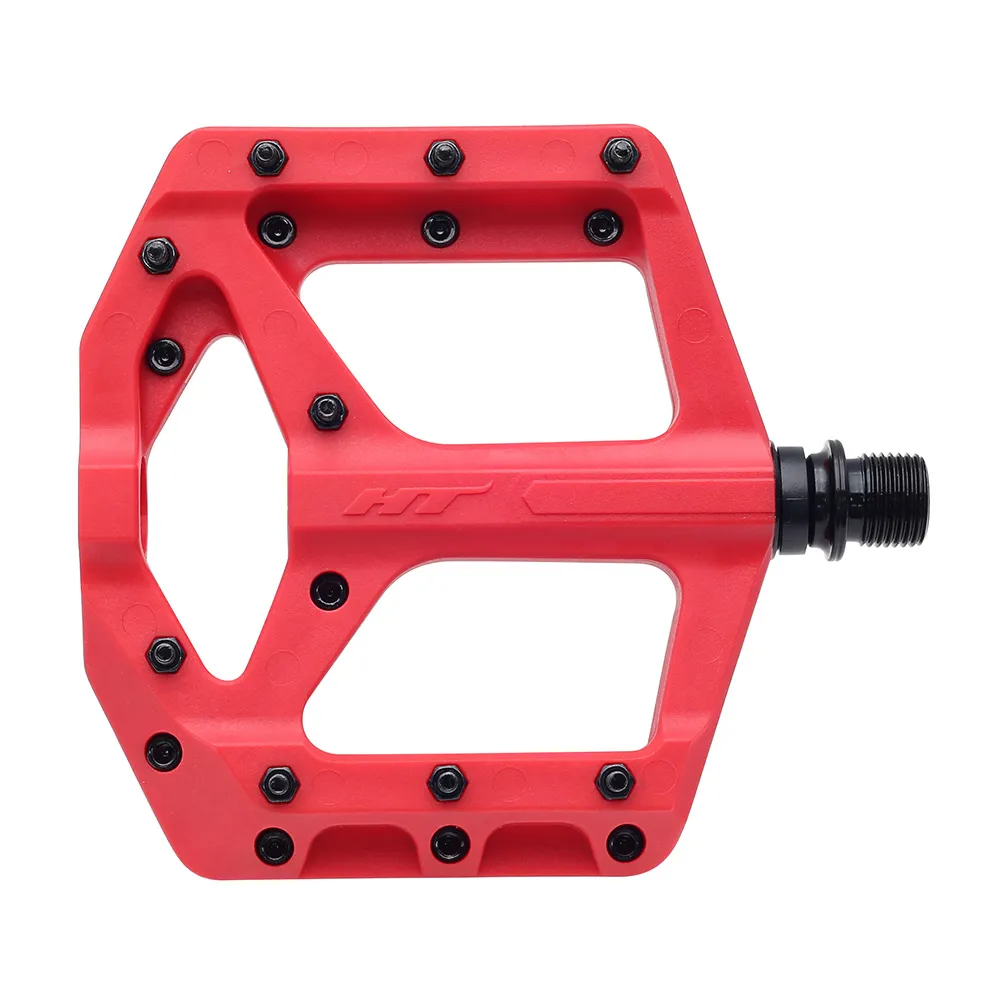 uPRISE Bikes HT Components PA32 Supreme-C Flat MTB Pedals - Red | Price match, 365 day return s, 18-Month Warranty, Finance Available & Free UK Delivery