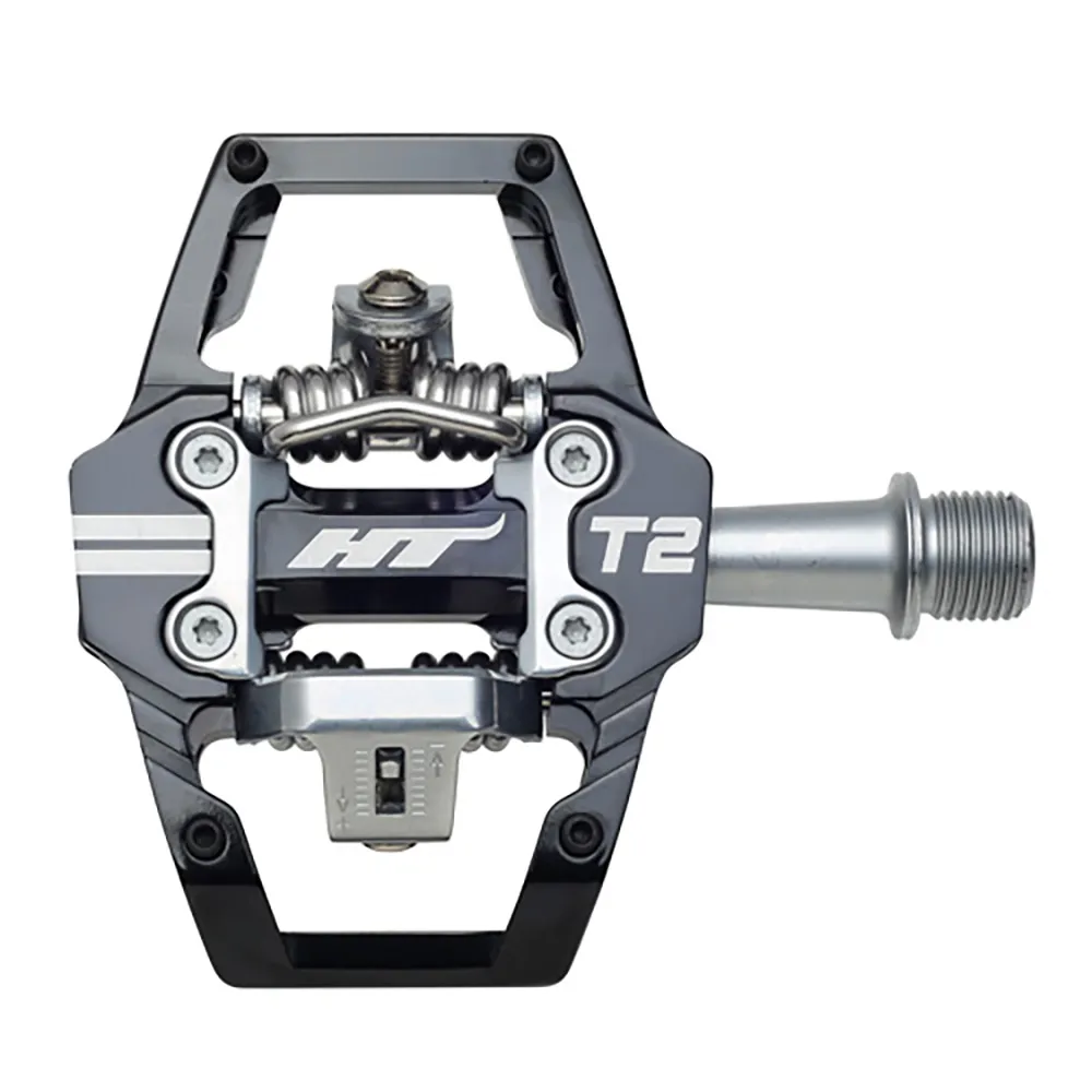 uPRISE Bikes HT Components T2 Clipless MTB Pedals - Black | Price match, 365 day return s, 18-Month Warranty, Finance Available & Free UK Delivery
