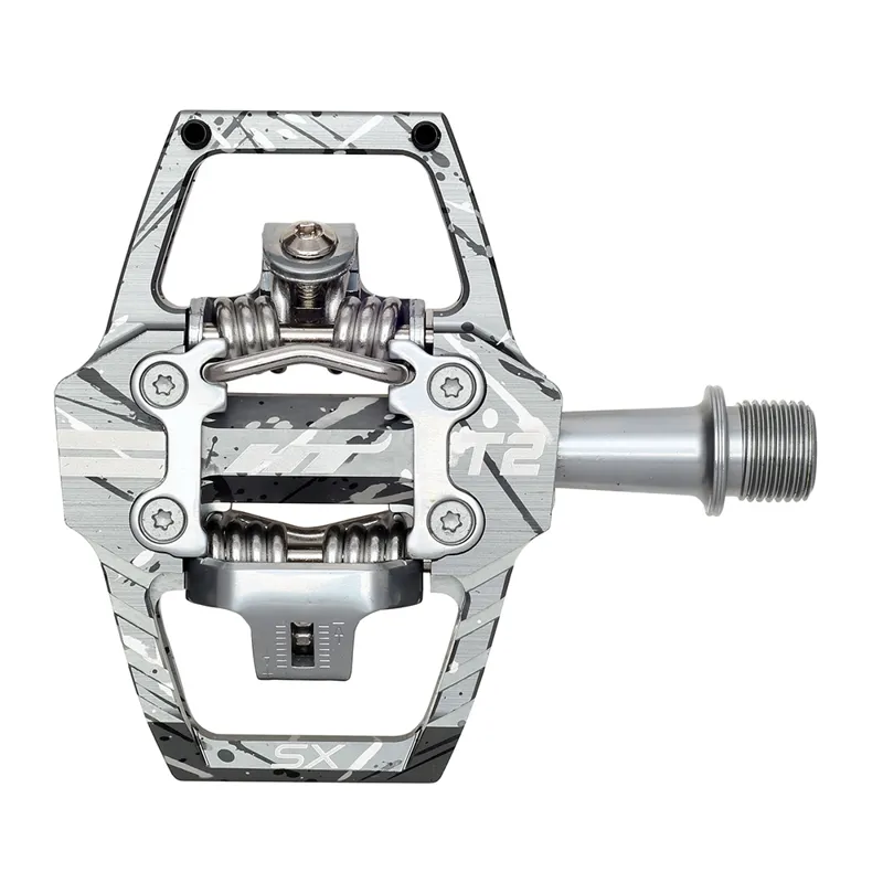 HT Components T2-SX Clipless BMX Pedals - Camo Grey