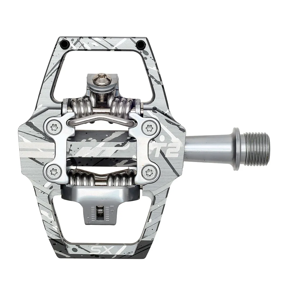 uPRISE Bikes HT Components T2-SX Clipless BMX Pedals - Camo Grey | Price match, 365 day returns, 18-Month Warranty, Finance Available & Free UK Delivery