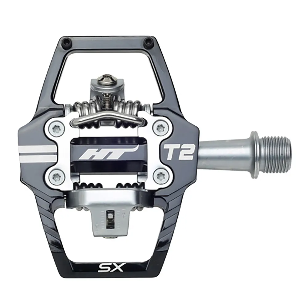 uPRISE Bikes HT Components T2-SX Clipless BMX Pedals - Black | Price match, 365 day return s, 18-Month Warranty, Finance Available & Free UK Delivery
