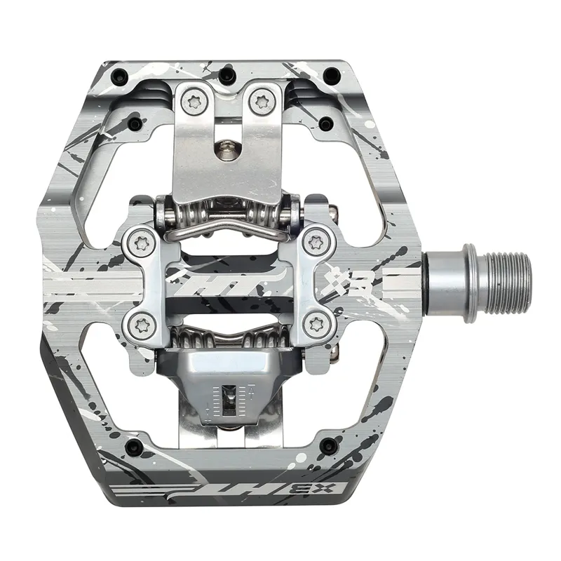 HT Components X3 Clipless MTB Pedals - Camo Grey