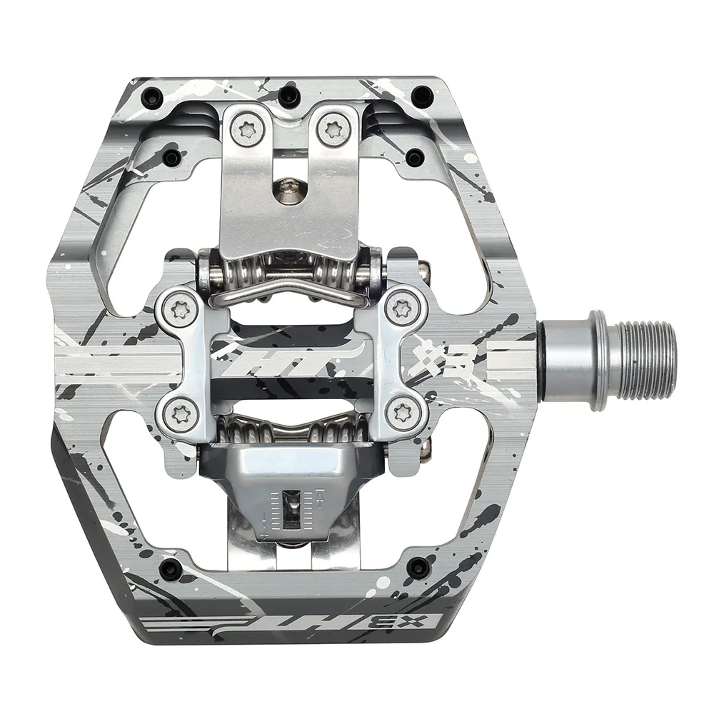 uPRISE Bikes HT Components X3 Clipless MTB Pedals - Camo Grey | Price match, 365 day returns, 18-Month Warranty, Finance Available & Free UK Delivery